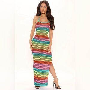 Fashion Nova
Colorful Mind Knit Maxi Dress - Multi Color